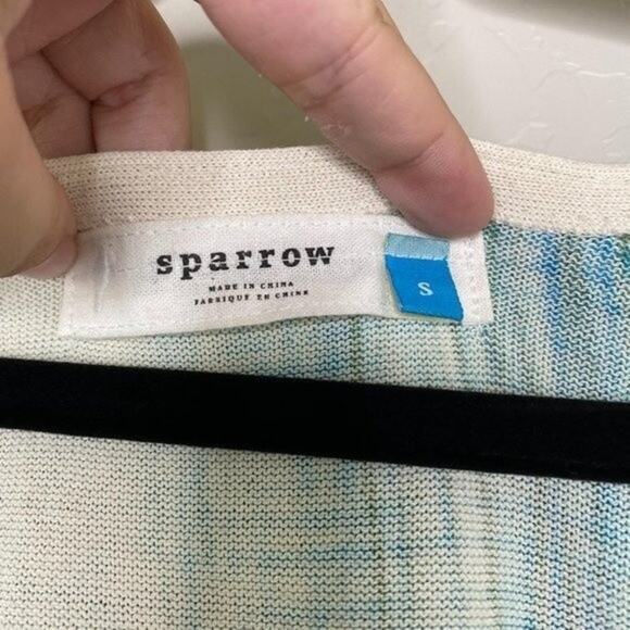 Sparrow Anthropologie Revolution Plaid Cotton Blend Cardigan Small - Picture 4 of 9